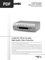 Panasonic Ag-Dv1000 DV Proline VTR