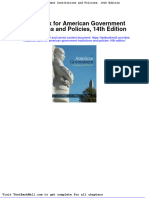 Full Download Test Bank For American Government Institutions and Policies 14th Edition PDF Full Chapter