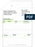 SGSST-PI-08 - Proc. Implementación Plan de Gestión Salud Ocupacional