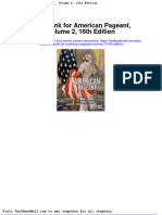 Full download Test Bank for American Pageant Volume 2 16th Edition pdf full chapter