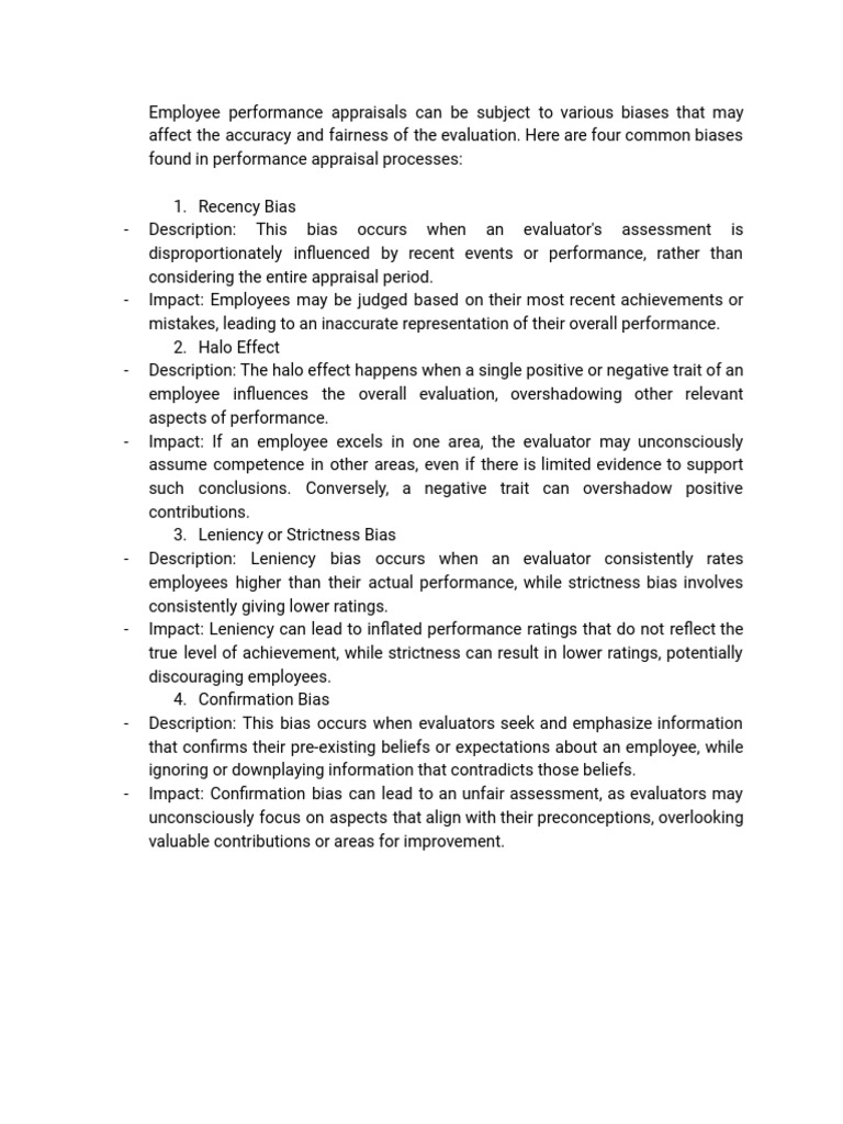 Chapter 4 Performance Appraisal Pdf