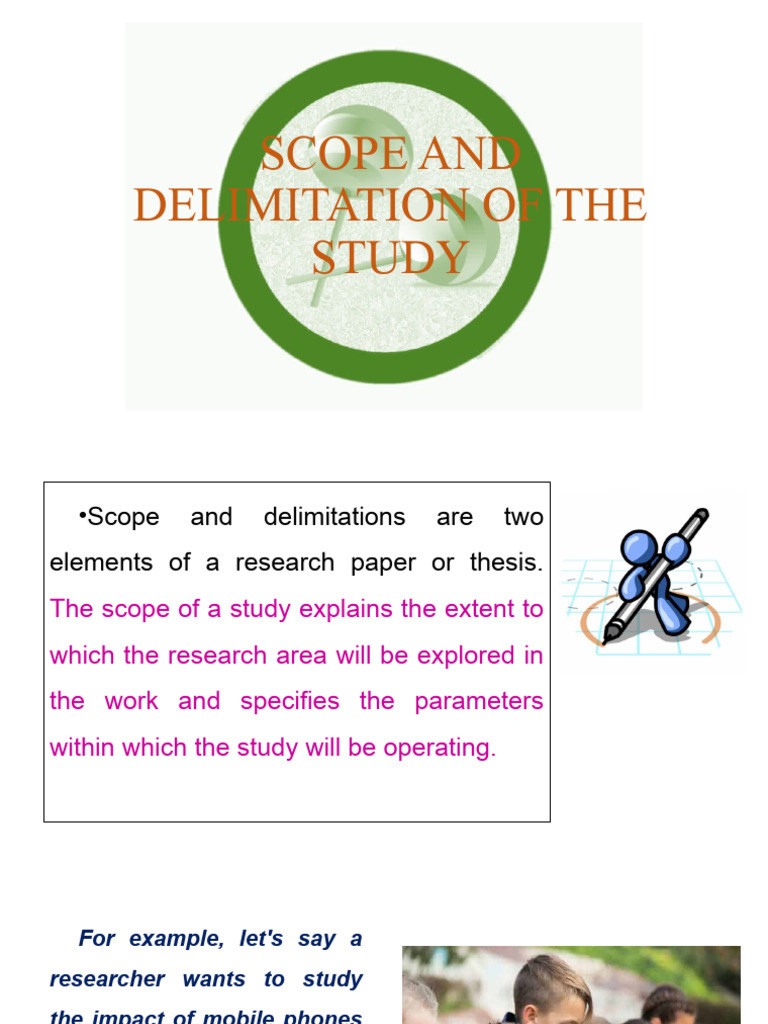 Scope and Delimitations Explained | PDF | Sampling (Statistics) | Cognition