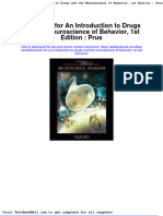 Full Download Test Bank For An Introduction To Drugs and The Neuroscience of Behavior 1st Edition Prus PDF Full Chapter