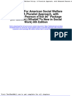 Full Download Test Bank For American Social Welfare Policy A Pluralist Approach With Enhanced Pearson Etext Package 8th Edition Whats New in Social Work 8th Edition PDF Full Chapter