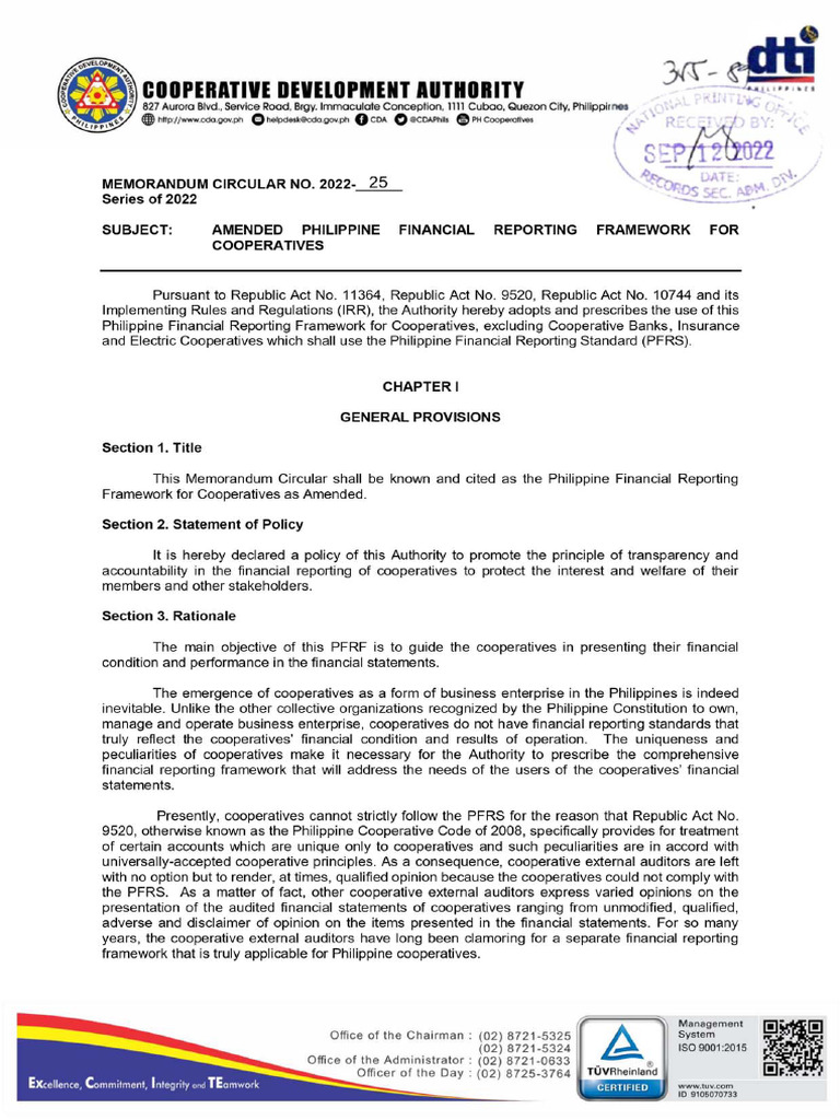 Financial Reporting for Philippine Cooperatives | PDF | Income ...