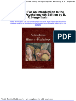 Full Download Test Bank For An Introduction To The History of Psychology 6th Edition by B R Hergenhahn PDF Full Chapter