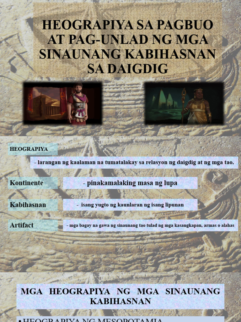 q1 Week 5 Kabihasnan Sa Daigdig | PDF