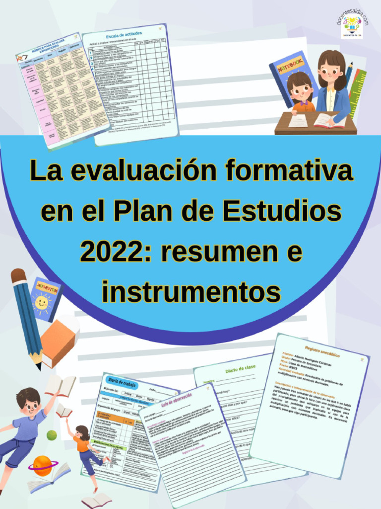 La Evaluacion Formativa en El Plan de Estudios 2022 Resumen e ...