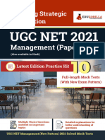 UGC NET Management Exam 2021 - Teaching and Research Aptitude - Paper I & II - 10 Full-Length Mock Tests (Solved) - Latest Pattern Kit by EduGorilla - Nodrm