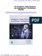 Full Download Test Bank For Analytics Data Science and Artificial Intelligence 11th Ediiton Sharda PDF Full Chapter