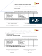 BPI Confirmation Form