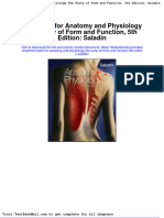 Full Download Test Bank For Anatomy and Physiology The Unity of Form and Function 5th Edition Saladin PDF Full Chapter