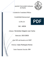 Qué NIF Está Basado en La NIIF