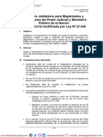 Régimen Jubilatorio para Magistrados y Funcionarios Del Poder Judicial y Ministerio Público de La Nación Ley #24.018 Modificada Por Ley #27.546