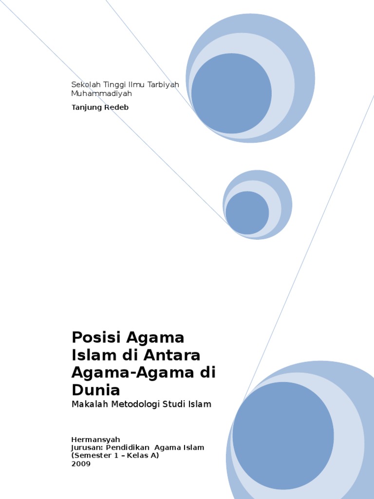 Kedudukan Islam Di Antara Agama Agama Di Dunia Pdf
