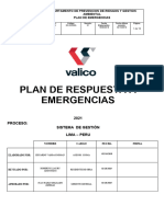 Plan de Respuesta A Emergencias Novara