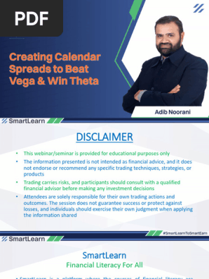 Smart Learn Nifty Monthly Calendar