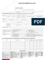 Ficha de Matrícula 2024 Editable