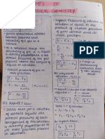 Cheat Sheet For Physical Chem