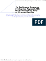 Test Bank For Audting and Assurance Services: An Integrated Approach, 15Th Edition With Myaccountinglab by Arens, Elder and Beasley