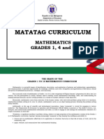 MATATAG Mathematics CG Grades1 4 and 7