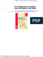 Introduction To Maternity Pediatric Nursing Leifer 5th Edition Test Bank