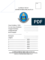 Format Laporan Sementara Mekanika Batuan