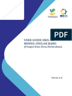 Modul Siksng (Usulan DTKS, BPNT Dan PKH) Pengisi Data Desa