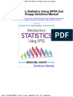 Full Download Introductory Statistics Using Spss 2nd Edition Knapp Solutions Manual PDF Full Chapter