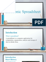 Electronic Spreadsheet