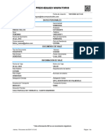 Prechequeo Migratorio: Datos Personales