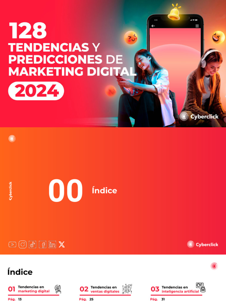 Tendencias de Marketing Digital 2024 | PDF | Inteligencia artificial ...
