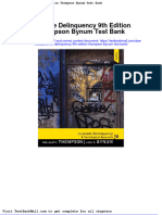 Full Download Juvenile Delinquency 9th Edition Thompson Bynum Test Bank PDF Full Chapter
