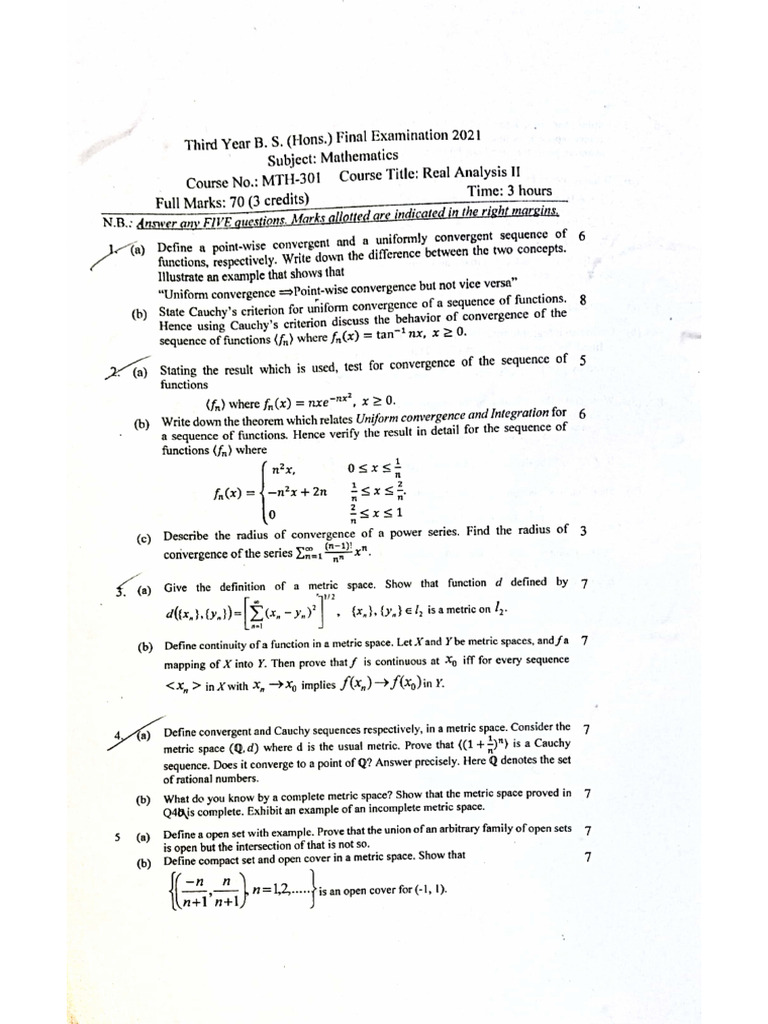 3rd Year Final-2021 | PDF