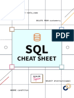 SQL Cheat Sheet - Scaler Topics