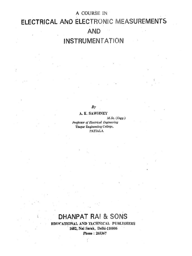 A COURSE IN ELECTRICAL AND ELECTRONIC MEASUREMENTS AND INSTRUMENTATION BY AK SAWHNEY PDF DOWNLOAD visual data 2