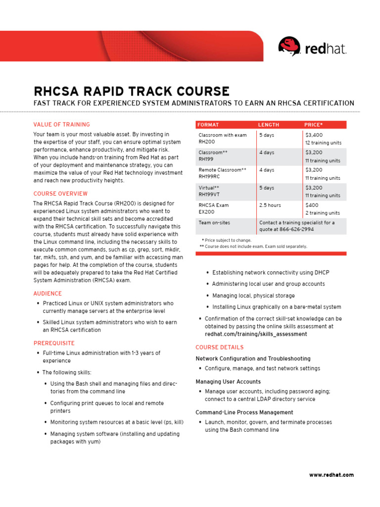 RHCSA Rapid Track Course | PDF | Linux | System Administrator