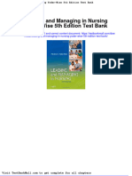 Full Download Leading and Managing in Nursing Yoder Wise 5th Edition Test Bank PDF Full Chapter