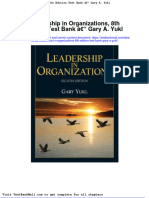 Full Download Leadership in Organizations 8th Edition Test Bank Gary A Yukl PDF Full Chapter