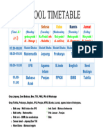 School Timetable