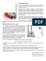 Experimento de Joule Balance de Energia