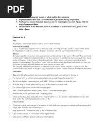Biology CBSE Practicals Class 10th