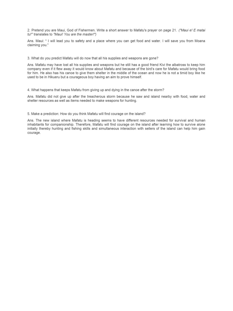 Chapter 2 Call It Courage | PDF