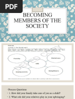 Becoming Members of The Society