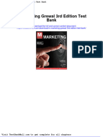 Full Download M Marketing Grewal 3rd Edition Test Bank PDF Full Chapter