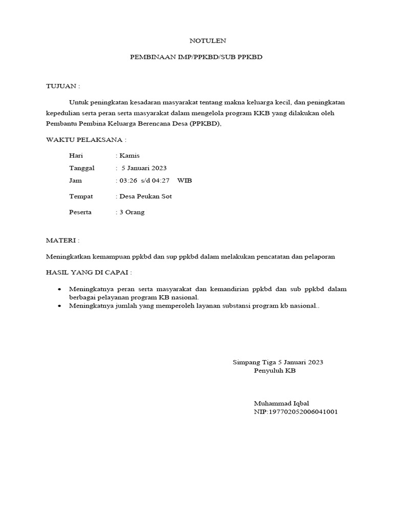 Pembinaan PPKBD untuk Program KB Nasional | PDF | Seni