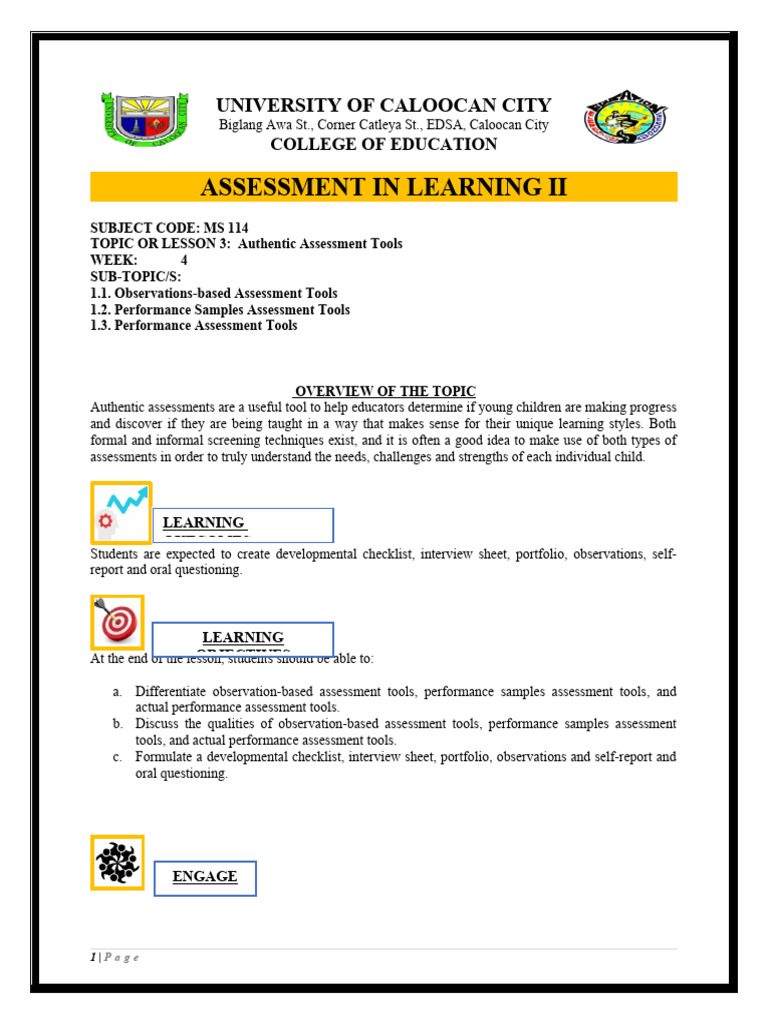 Ms 114 Module 3 Pdf Educational Assessment Teachers