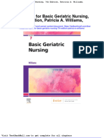 Full Download Test Bank For Basic Geriatric Nursing 7th Edition Patricia A Williams PDF Full Chapter