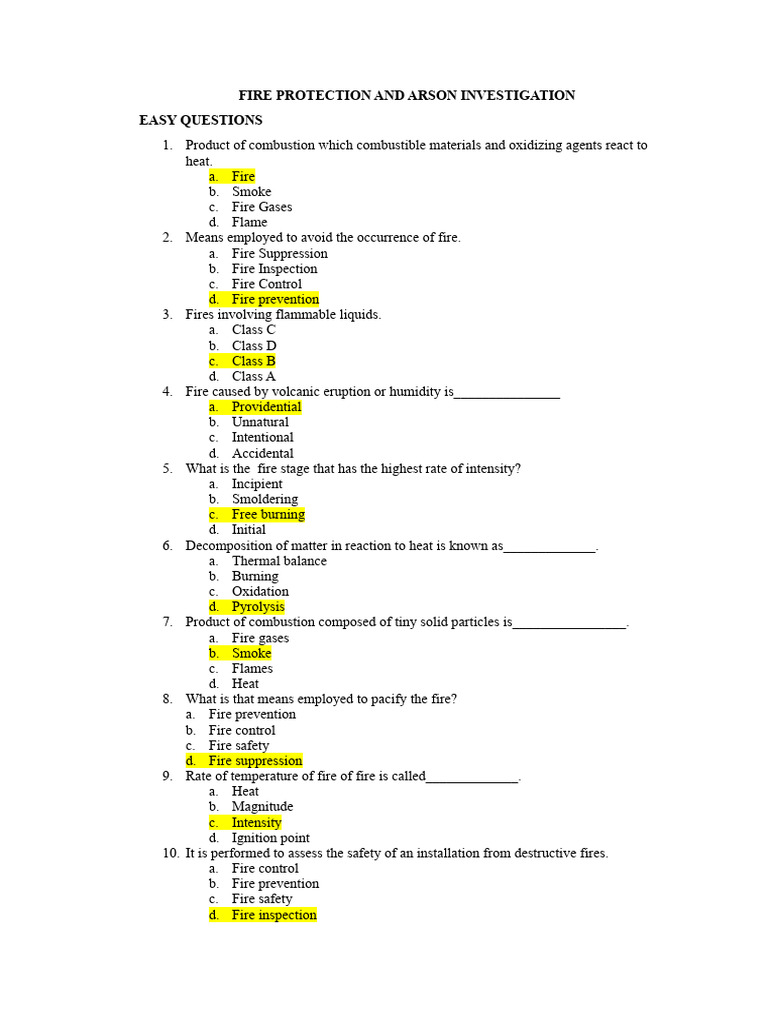 Fire Protection and Arson Investigation Guide | PDF | Fires | Combustion