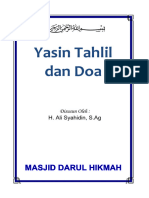 Yasin Tahlil Doa